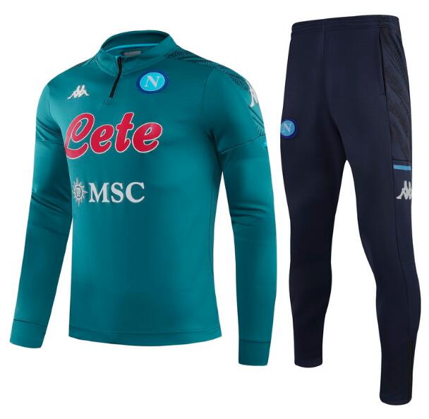 Napoli Green Training Suits Sweatshirt With Pants 2020/21